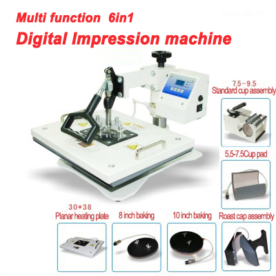 Versatility heat press machine 6 in 1 ( 220V&110V)