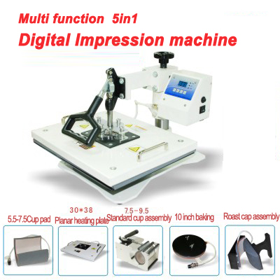 Versatility heat press machine 5 in 1 ( 220V&110V)